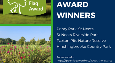 Four Huntingdonshire Parks Awarded Green Flag Status